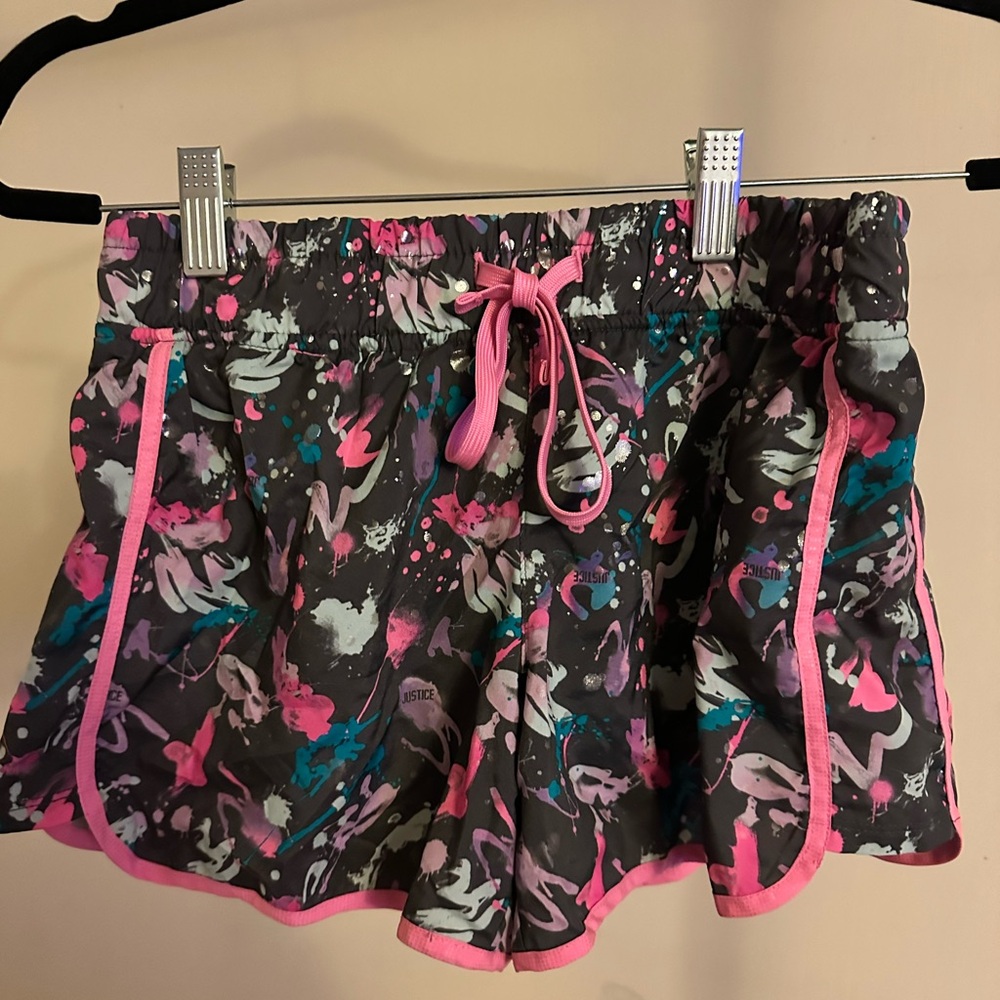 Justice active shorts size 14 girls